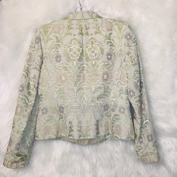 NWOT BLOOMINGDALE'S Heavy Floral Blazer - Picture 2 of 5